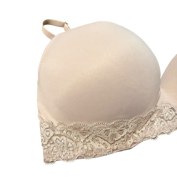 PINK by victoria's secret tan wireless bra size 34D - Picture 2 of 7